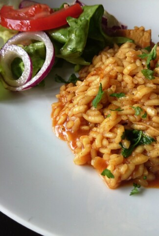 rižoto od piletine sa crnim vinom